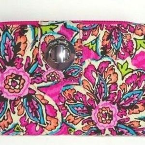 Vera Bradley TURNLOCK WALLET in SUNBURST FLORAL